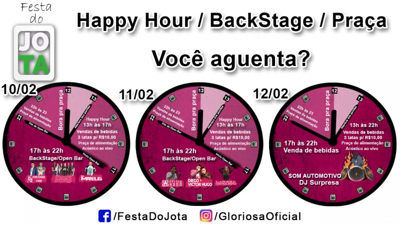 Informações da Festa do Jota